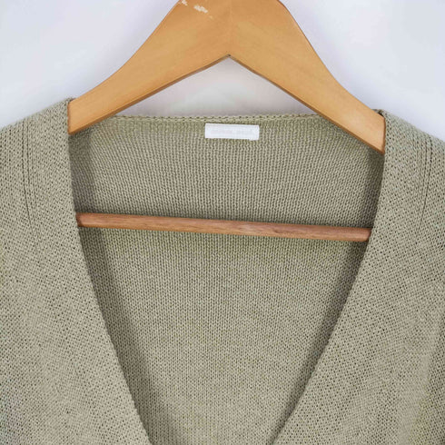 コムアーチ comm arch HAND FRAMED CO.LINEN C/D コットンリネンカーディガン レディース