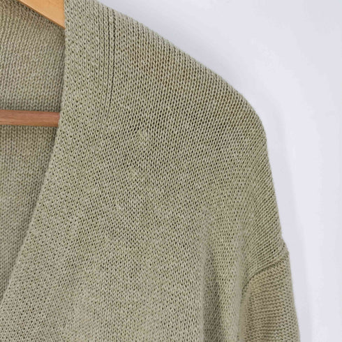 コムアーチ comm arch HAND FRAMED CO.LINEN C/D コットンリネンカーディガン レディース