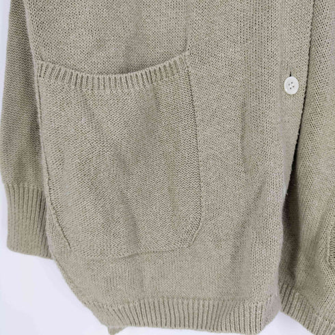 コムアーチ comm arch HAND FRAMED CO.LINEN C/D コットンリネンカーディガン レディース