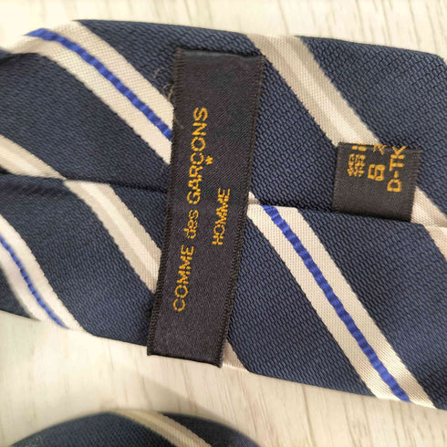 コムデギャルソンオム COMME des GARCONS HOMME シルク100% ボーダーネクタイ メンズ
