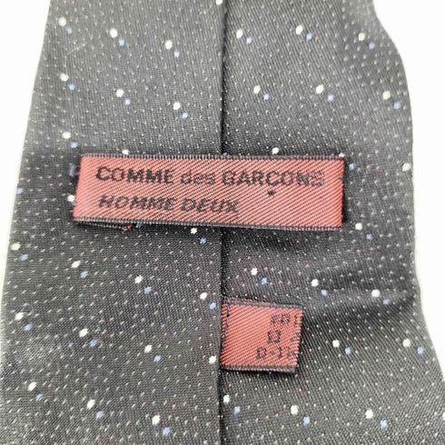 コムデギャルソンオムドゥ COMME des GARCONS HOMME DEUX シルク100% ドットネクタイ メンズ