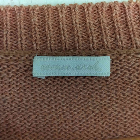 コムアーチ comm arch HAND FRAMED CO LINEN P/O コットンリネンプルオーバー ニット レディース
