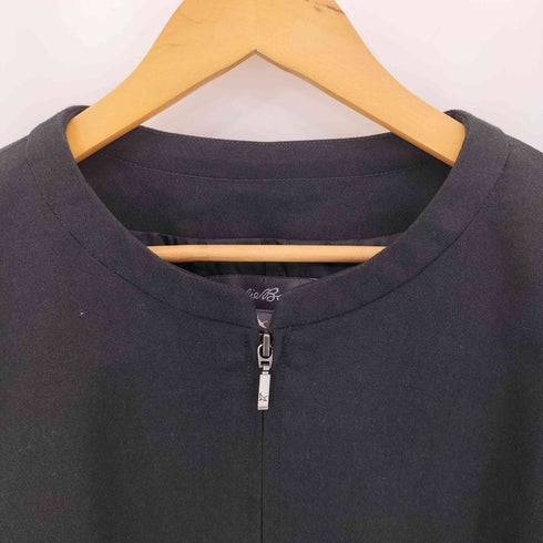 エディーバウアー Eddie Bauer ジップアップ ノーカラージャケット レディース PL