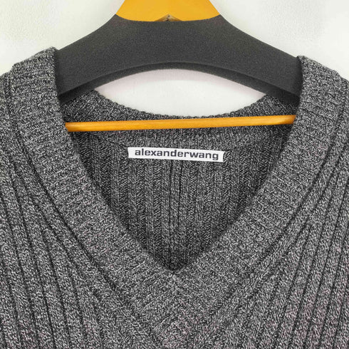 アレキサンダーワン Alexander Wang バックピンデザインVネックニット レディース JPN:S