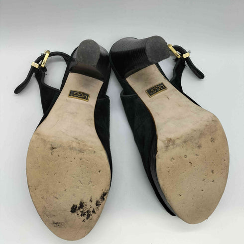 アグ UGG スウェード ハイヒール サンダル レディース JPN:23.5