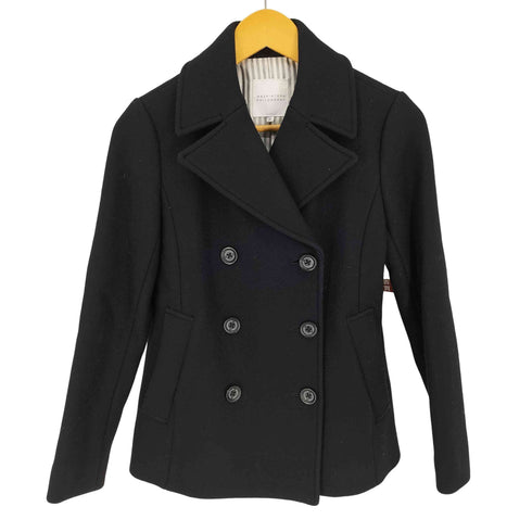 マッキントッシュフィロソフィー MACKINTOSH PHILOSOPHY 裏地ストライプ ウール ショート ピーコート レディース JPN:36