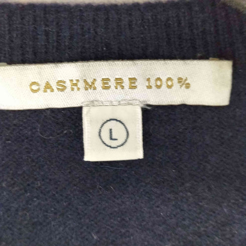 カシミア100% Vネックニット メンズ JPN:L