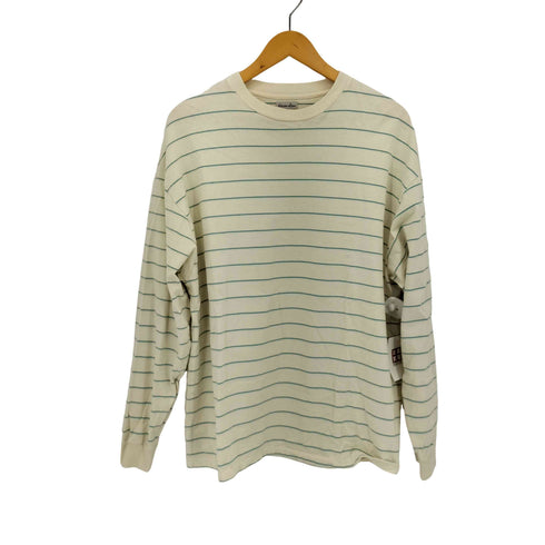 スティーブンアラン Steven Alan LIGHT HI-DENS BORDER CREW NECK TEE-BOX メンズ JPN:L