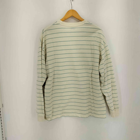 スティーブンアラン Steven Alan LIGHT HI-DENS BORDER CREW NECK TEE-BOX メンズ JPN:L