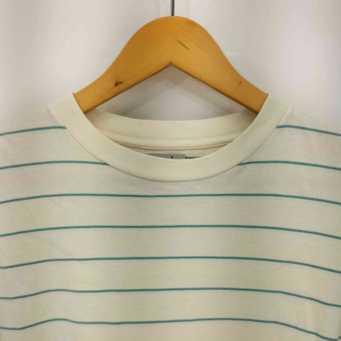 スティーブンアラン Steven Alan LIGHT HI-DENS BORDER CREW NECK TEE-BOX メンズ JPN:L