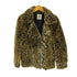 ユニフ UNIF レオパード ダブルライダース ボアフリース ジャケット レディース import:XS