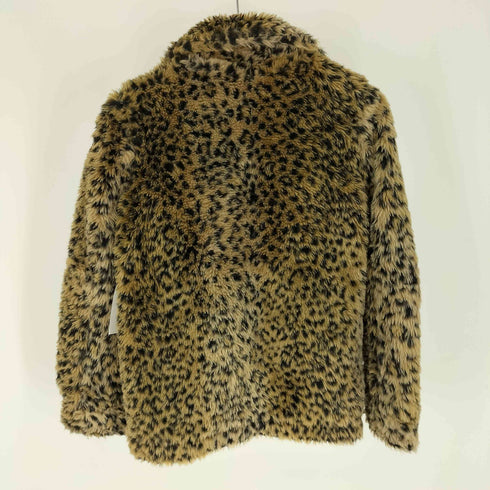 ユニフ UNIF レオパード ダブルライダース ボアフリース ジャケット レディース import:XS