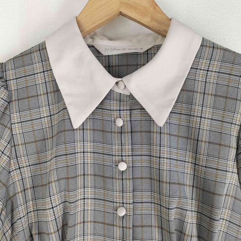 トランテアンソンドゥモード 31 Sons de mode 23AW 切替シャツワンピース レディース JPN:38