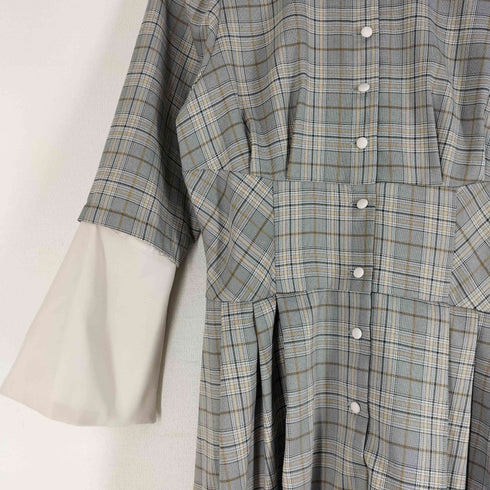 トランテアンソンドゥモード 31 Sons de mode 23AW 切替シャツワンピース レディース JPN:38