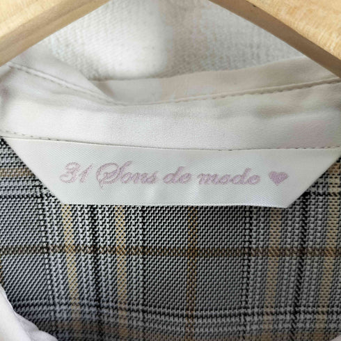トランテアンソンドゥモード 31 Sons de mode 23AW 切替シャツワンピース レディース JPN:38