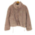 EZEK PROJECT Rabbit fur jacket ロゴ プレート スタンドカラー ラビットファー ジャケット レディース JPN:M