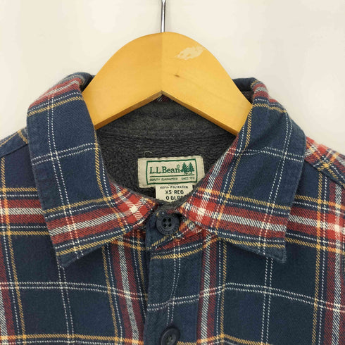 エルエルビーン L.L.Bean 裏地フリース フランネルシャツ メンズ import:XS