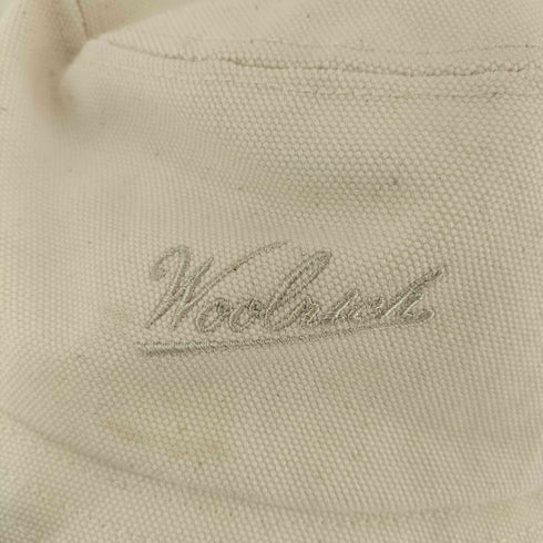 ウールリッチ WOOLRICH ロゴ刺繍 キャンバス バケットハット メンズ