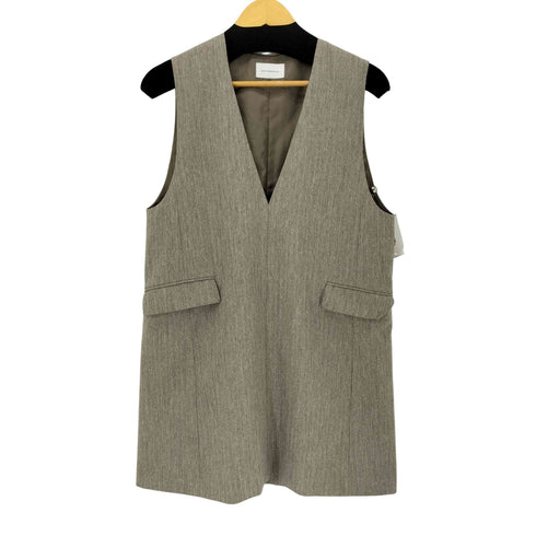 ユナイテッドアローズグリーンレーベルリラクシング UNITED ARROWS green label relaxing ツイードライク ベスト ―マシンウォッシャブル・ストレッチ・防シワ― レディース