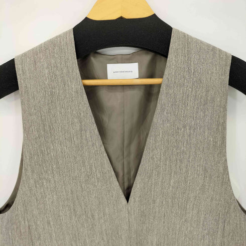 ユナイテッドアローズグリーンレーベルリラクシング UNITED ARROWS green label relaxing ツイードライク ベスト ―マシンウォッシャブル・ストレッチ・防シワ― レディース