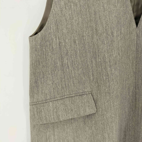 ユナイテッドアローズグリーンレーベルリラクシング UNITED ARROWS green label relaxing ツイードライク ベスト ―マシンウォッシャブル・ストレッチ・防シワ― レディース