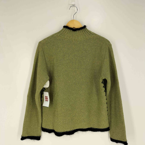 SWEATER HOUSE スペイン製 モヘア混 アクリルウール モックネック ニット レディース import:M