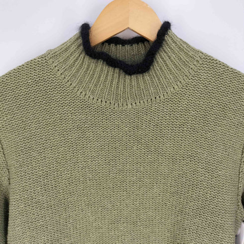 SWEATER HOUSE スペイン製 モヘア混 アクリルウール モックネック ニット レディース import:M