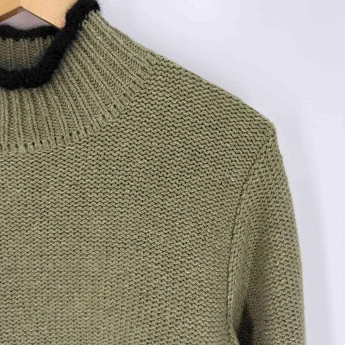 SWEATER HOUSE スペイン製 モヘア混 アクリルウール モックネック ニット レディース import:M