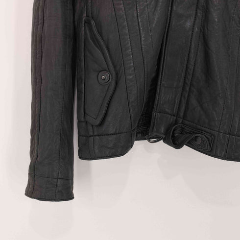 セブンユリウス _7 JULIUS 2008AW シープレザー ガスマスク レザー シングルライダースジャケット メンズ JPN:1