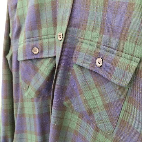 ゴールデン グースデラックスブランド golden goose deluxe brand イタリア製 フラップポケット ブラックウォッチ L/S シャツ メンズ JPN:XS