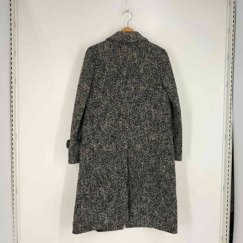 アクアスキュータム AQUASCUTUM 3ポケット ウール ナイロン ツイード ステンカラーコート レディース 6F