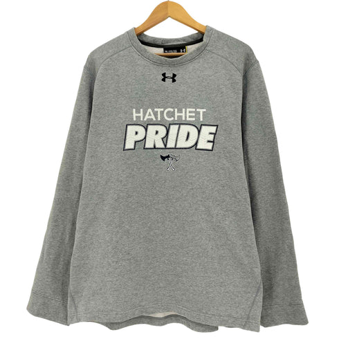 アンダーアーマー UNDER ARMOUR HATCHET PRIDE ロゴ プリント クルーネックスウェット メンズ 2XL