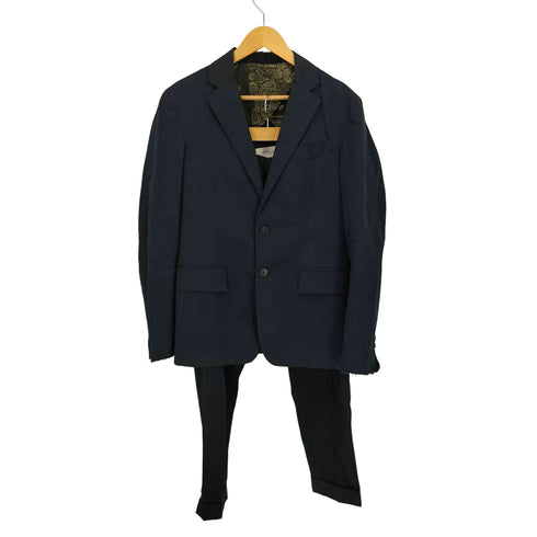 ゴールデングース GOLDEN GOOSE セットアップ 裏地ペイズリー 2Bテーラードジャケット スラックスパンツ メンズ 上44 下46