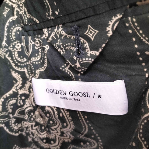 ゴールデングース GOLDEN GOOSE セットアップ 裏地ペイズリー 2Bテーラードジャケット スラックスパンツ メンズ 上44 下46