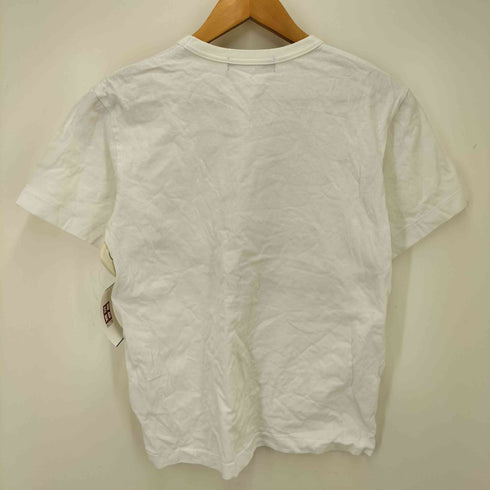 ブラックコムデギャルソン BLACK COMME des GARCONS フロントプリントクルーネックTシャツ レディース M