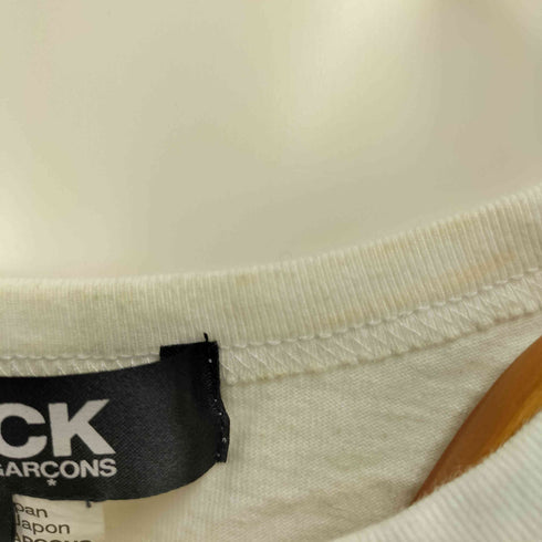 ブラックコムデギャルソン BLACK COMME des GARCONS フロントプリントクルーネックTシャツ レディース M