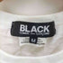 ブラックコムデギャルソン BLACK COMME des GARCONS フロントプリントクルーネックTシャツ レディース M