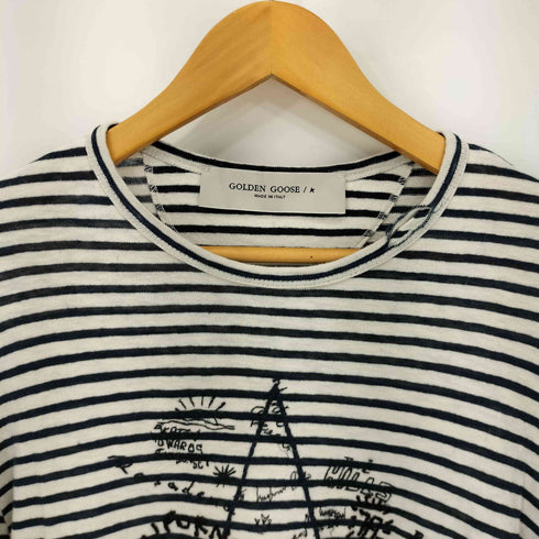 ゴールデングース GOLDEN GOOSE ストライプ スターロゴ トップ メンズ JPN:M