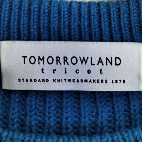 トゥモローランドトリコ TOMORROWLAND tricot アシンメトリー クルーネック ウール ニット メンズ JPN:XS