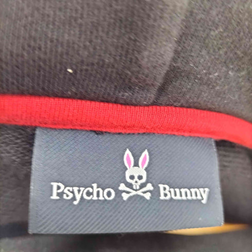 サイコバニー Psycho Bunny ロゴプリントジップアップパーカー リブロゴ メンズ JPN:L