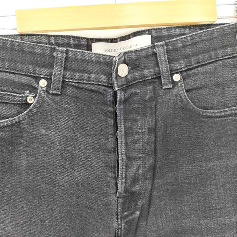ゴールデングース GOLDEN GOOSE フライボタン ブラックデニムパンツ メンズ 30