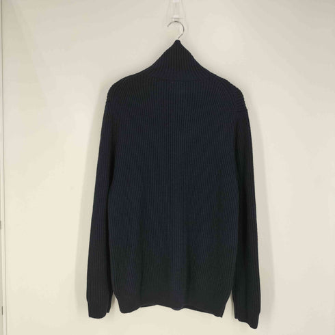 ザラ ZARA アクリルウール ハイネック ハーフジップニット メンズ import:M
