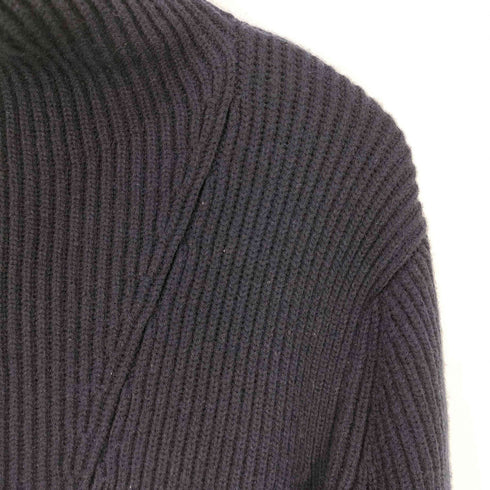 ザラ ZARA アクリルウール ハイネック ハーフジップニット メンズ import:M