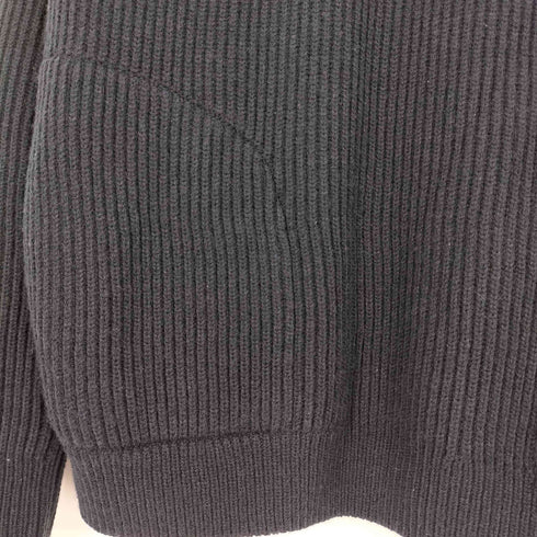 ザラ ZARA アクリルウール ハイネック ハーフジップニット メンズ import:M
