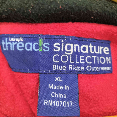 刺繍フリースジップアップブルゾン メンズ JPN:XL