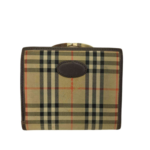 バーバリーロンドン BURBERRY LONDON ノバチェック がま口 二つ折り財布 レディース