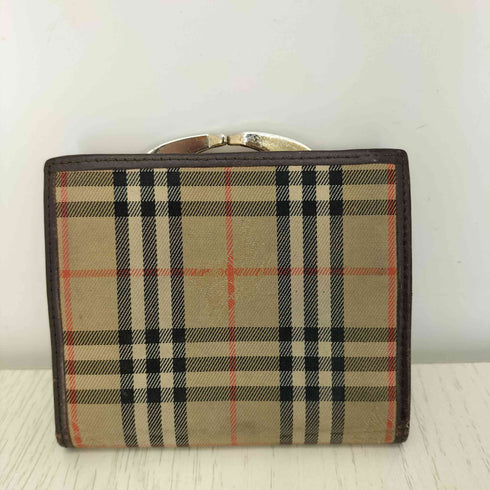 バーバリーロンドン BURBERRY LONDON ノバチェック がま口 二つ折り財布 レディース