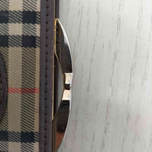 バーバリーロンドン BURBERRY LONDON ノバチェック がま口 二つ折り財布 レディース