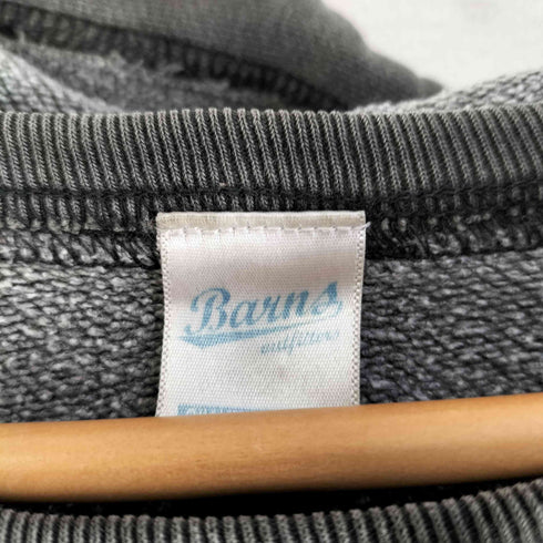 バーンズ アウト フィッターズ BARNS OUT FITTERS アーチロゴ フード後付けデザイン ヴィンテージ加工 プルオーバーパーカー メンズ