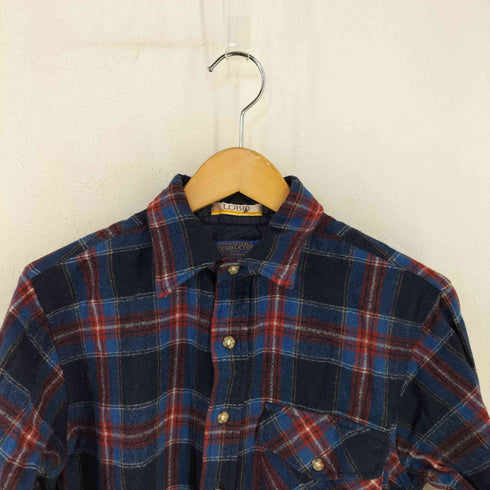 ペンドルトン PENDLETON USA製 LOBO チェック エルボーパッチ ネルシャツ メンズ import:M